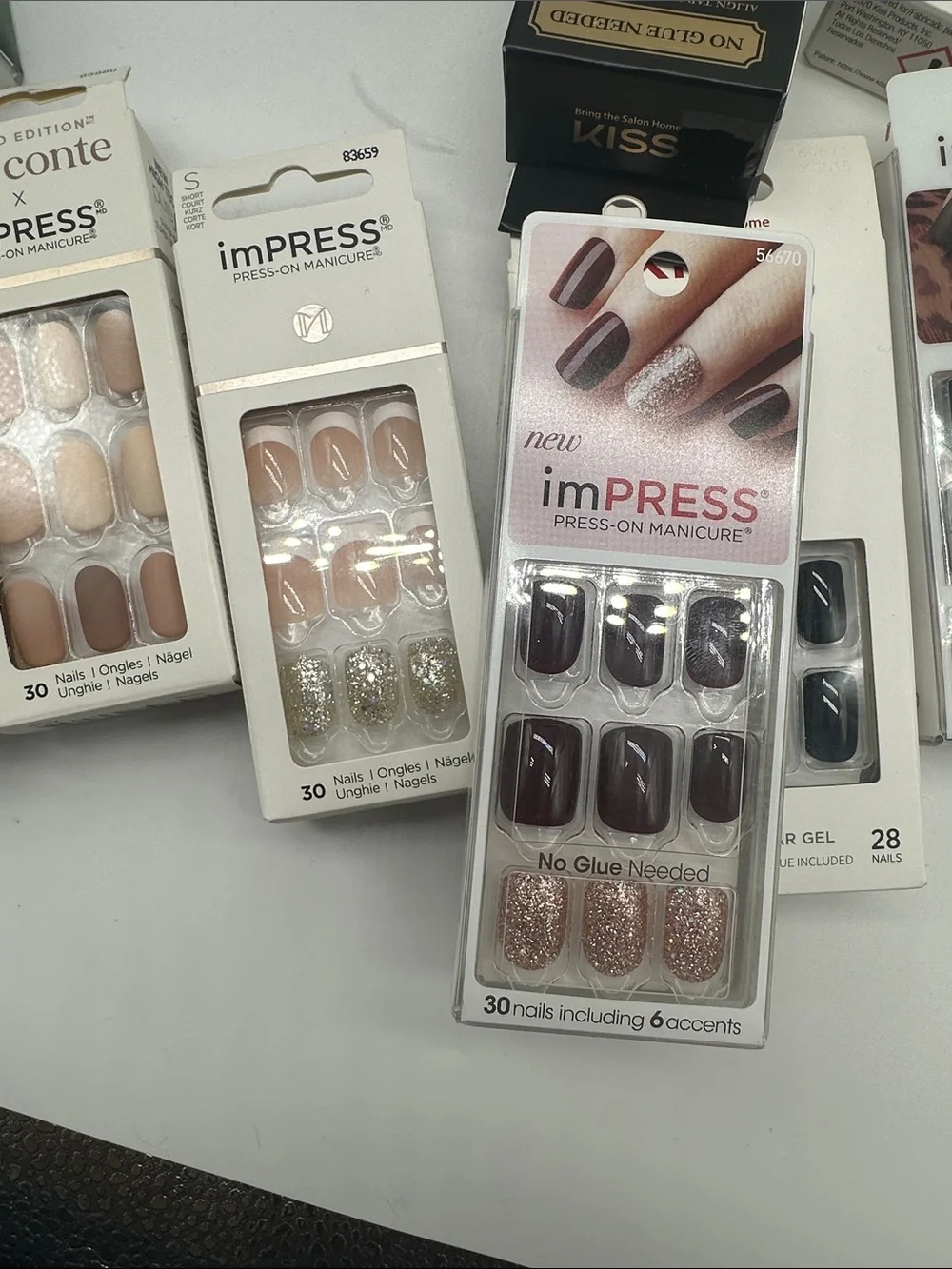 Ten Sets of Impress Fall Colors Press on Nails